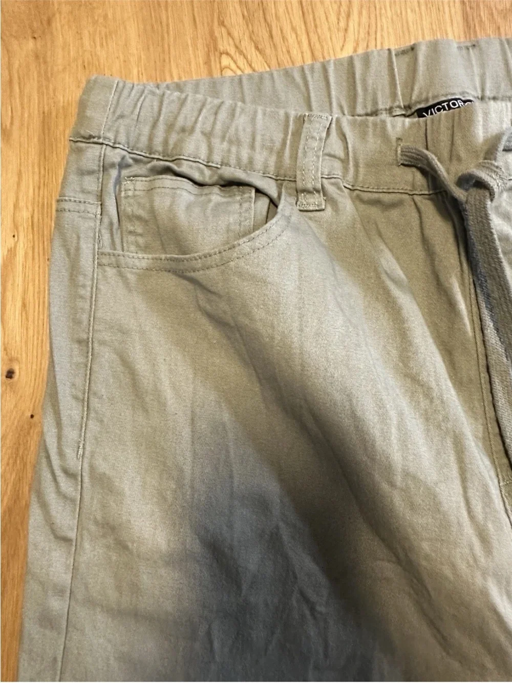 Men’s Victorious Green Cargo Joggers 2XL/30” 97% Cotton Drawstring Pockets
